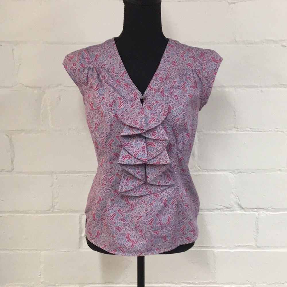 Marc by Marc Jacobs Ruffled Floral Top